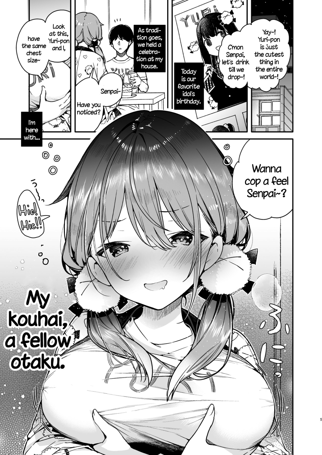 Hentai Manga Comic-Getting Drunk And Lewd With a Junior Otaku Who's Like a Friend-Read-3